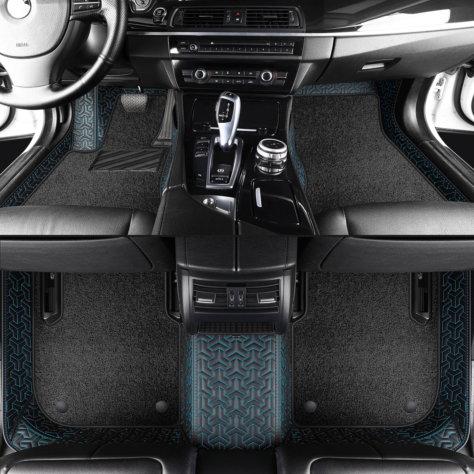 Carmatstech Custom Luxury Car Floor Mats: Y-Pattern + Polypropylene Loop Pile Carpet