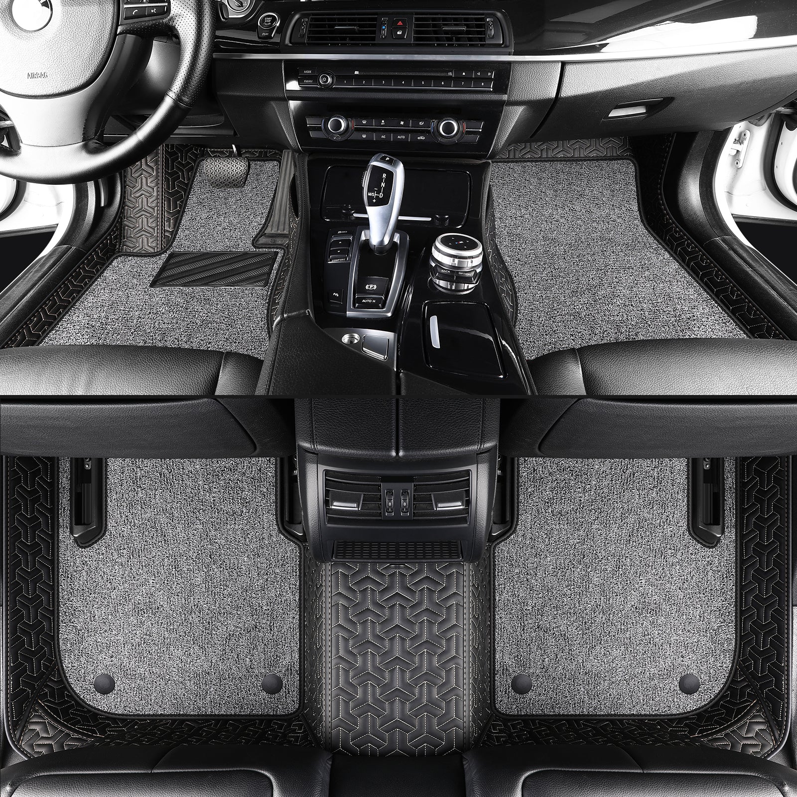 Carmatstech Custom Luxury Car Floor Mats: Y-Pattern + Polypropylene Loop Pile Carpet