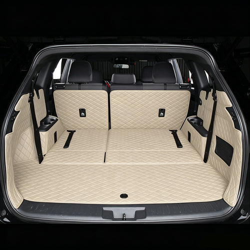All-Weather Waterproof Trunk Mat, Pet Mat, Cargo Mat for Three-Row Vehicles