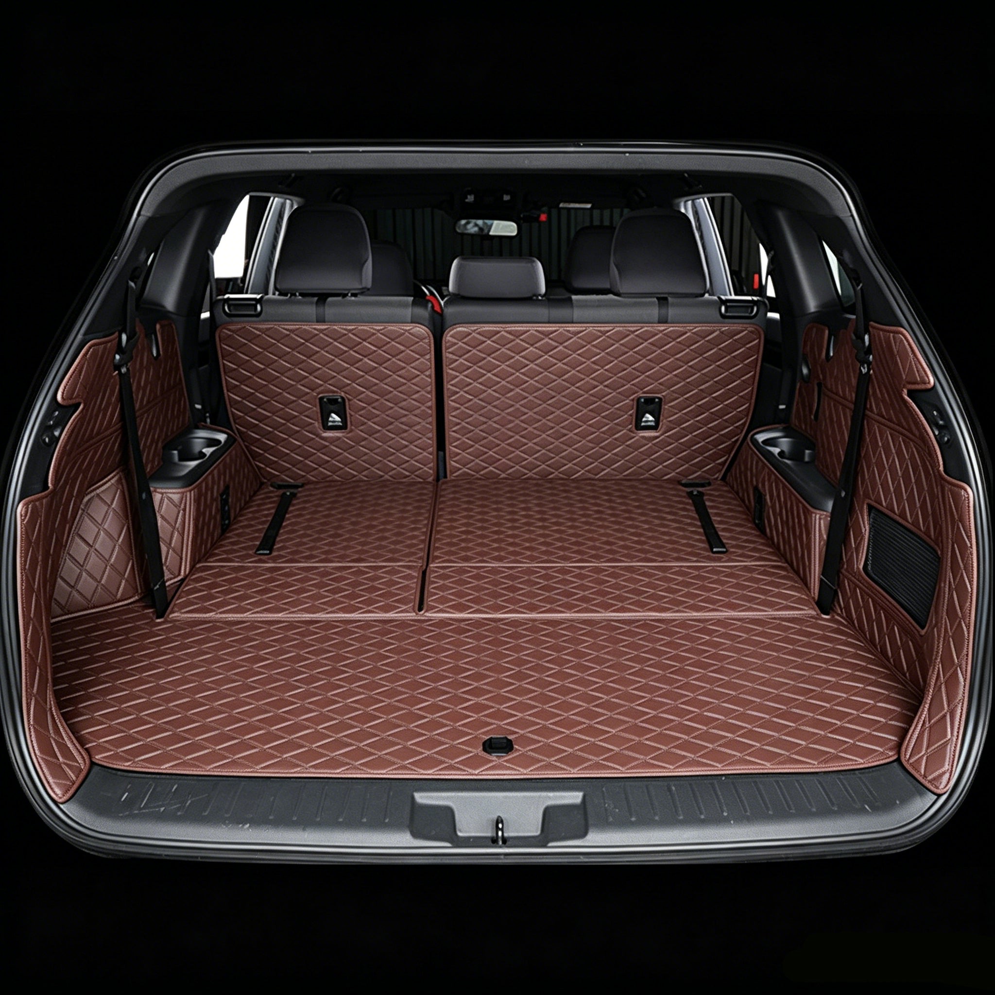 All-Weather Waterproof Trunk Mat, Pet Mat, Cargo Mat for Three-Row Vehicles