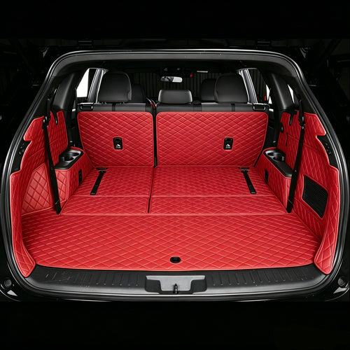 Carmatstech Full Coverage Cargo Liner for SUV – Protects Cargo Floor, Seat Backs & Side Walls | Waterproof Custom Fit Trunk Mat