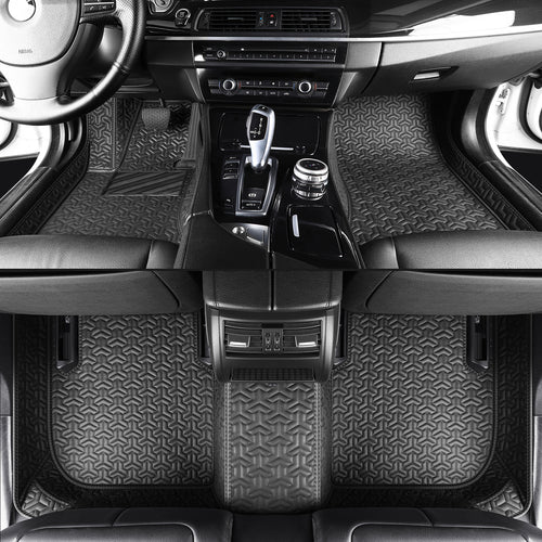 Carmatstech Custom Luxury Car Floor Mats with Y-Pattern Texture