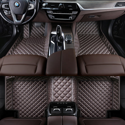Custom Luxury Car Floor Mats Vehicle Liner Luxury Diamond Stitching