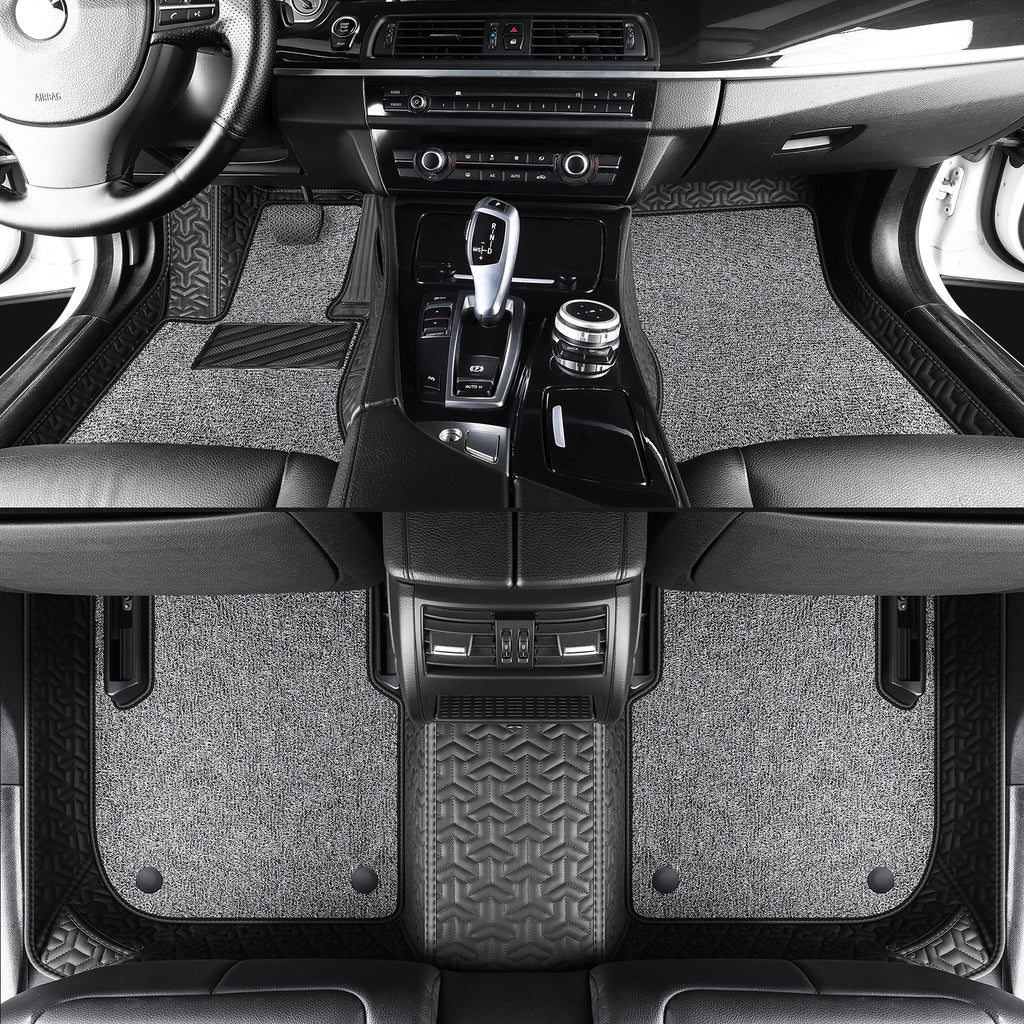 Carmatstech Custom Luxury Car Floor Mats: Y-Pattern + Polypropylene Loop Pile Carpet
