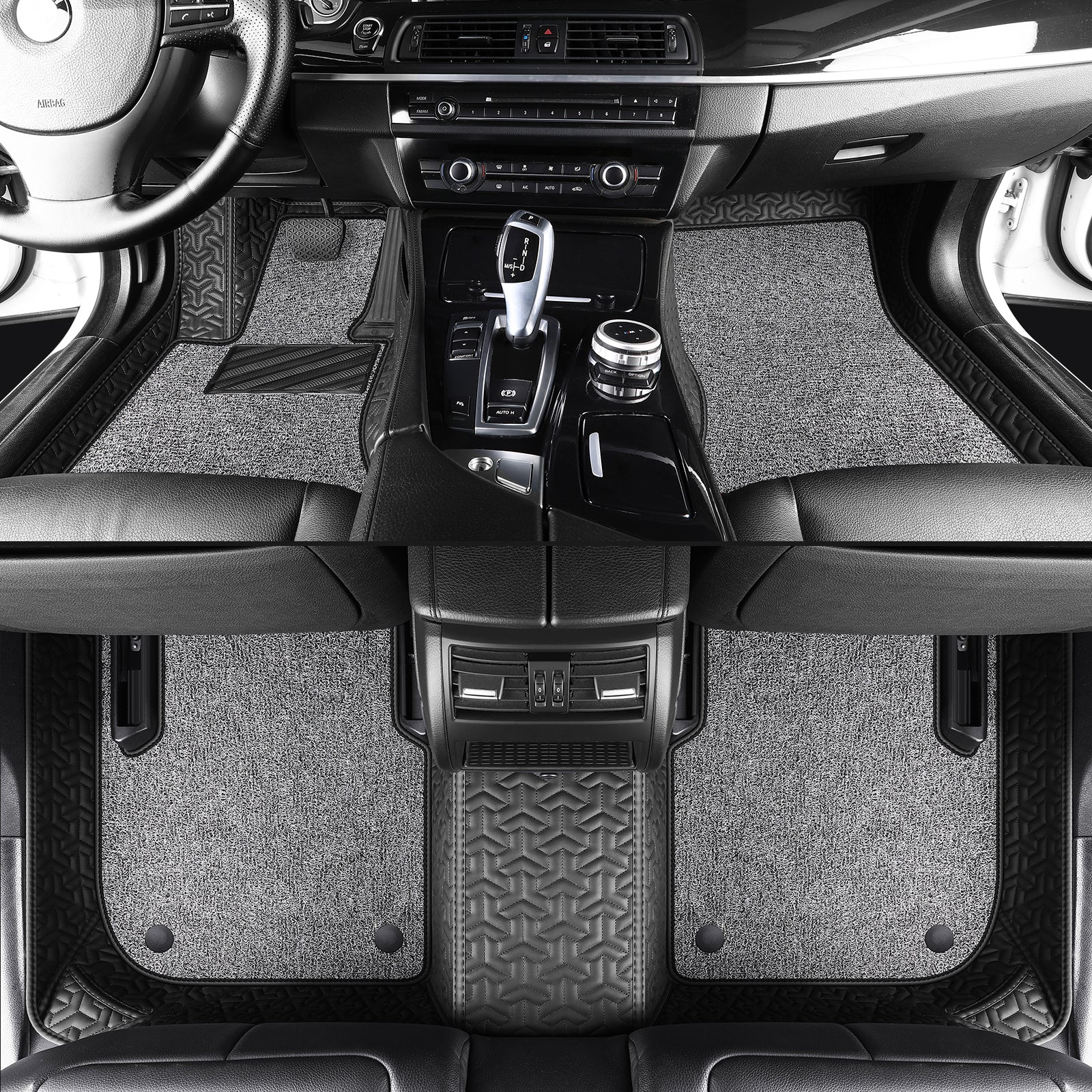 Carmatstech Custom Luxury Car Floor Mats: Y-Pattern + Polypropylene Loop Pile Carpet