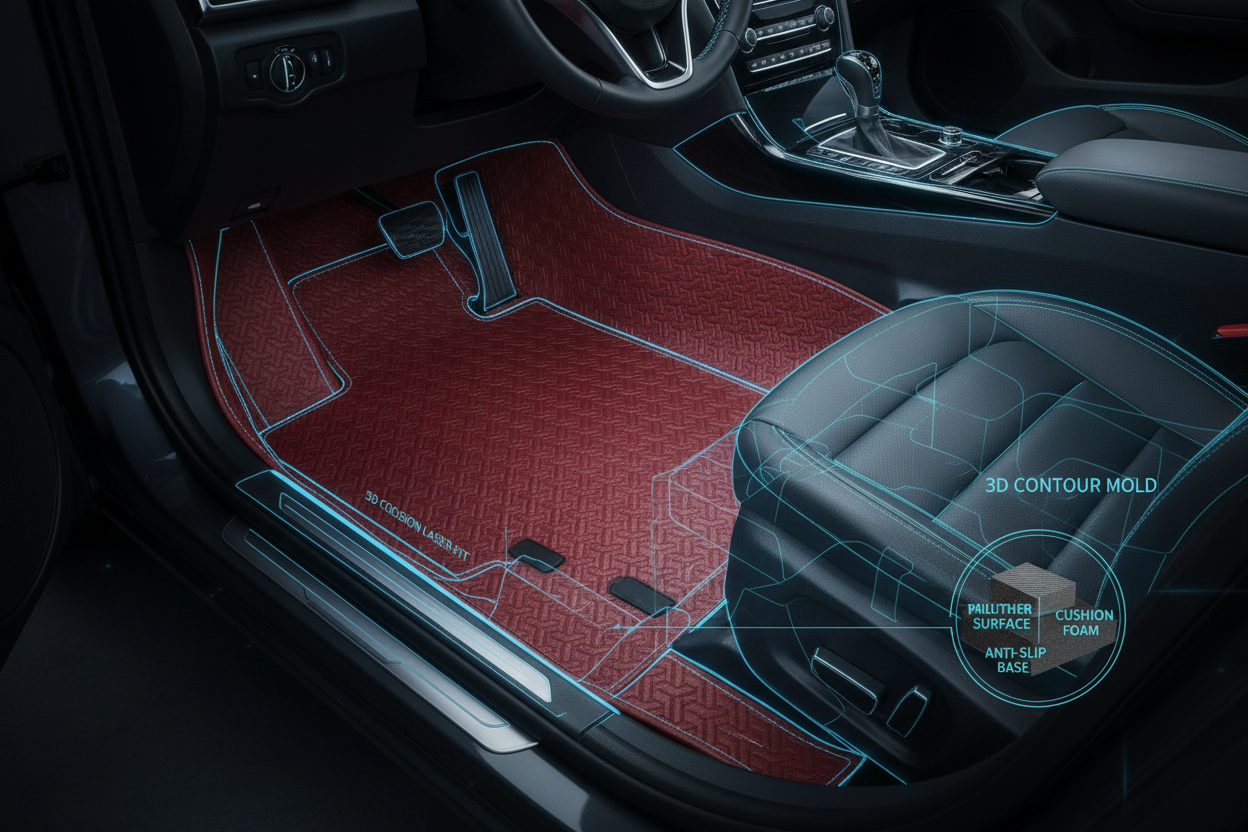 Perfect 3D Fit Car Floor Mat Detail